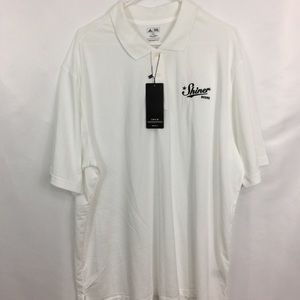 Adidas golf shiner beer logo polo shirt size 2XL
